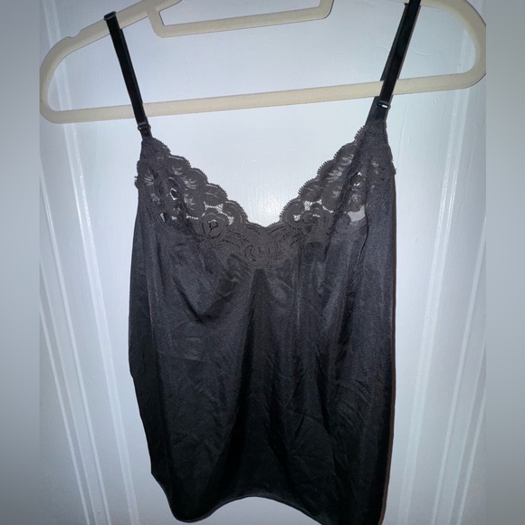 Vintage - Vanity Fair Black Lace Camisole - Picture 1 of 5